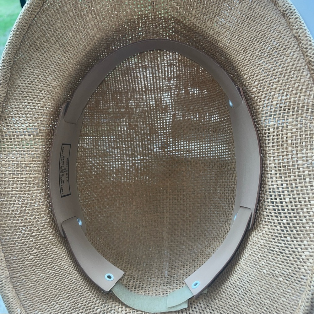 Woven SafariHelmet VTG Adjustable Tan Beekeeper Hat Retro Utility 1980s - Picture 7 of 8